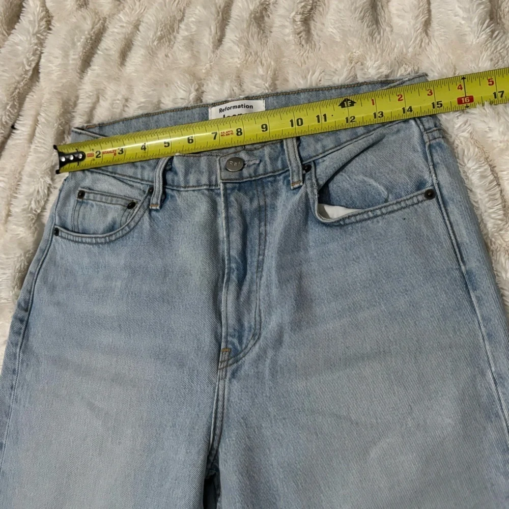 REFORMATION Women’s Julia High Cigarette Light Blue Jeans - Picture 15 of 16